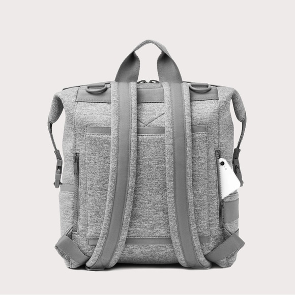 DAGNE DOVER LARGE INDI NEOPRENE DIAPER BACKPACK - HEATHER GREY - Picture 3 of 8